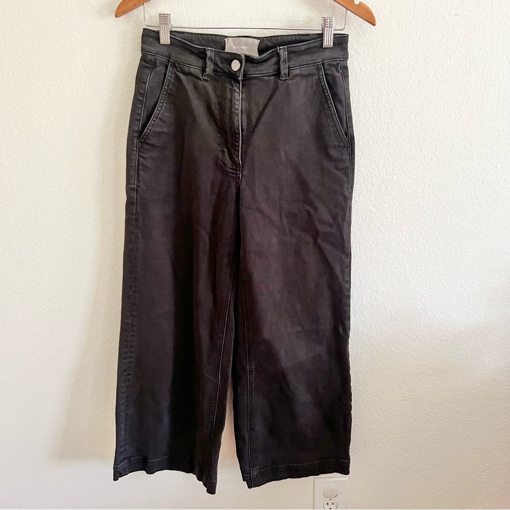 Everlane Black Wide Leg Jeans Sz 2